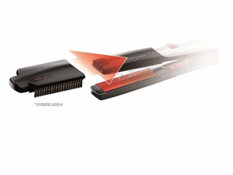 Valera Prostownica Swiss`X Super Brush & Shine Profesjonalna Prostownica 230C Jednocześnie Szczotkuje i Prostuje Włosy 100.20/Is